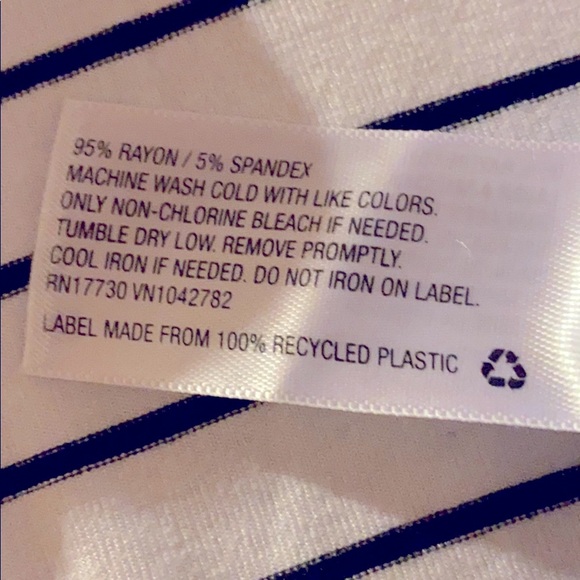 a pnew day white black stripes blouse size _L - Picture 6 of 8